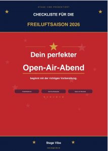 Bild des E-Books Checkliste für die Open Air Saison.